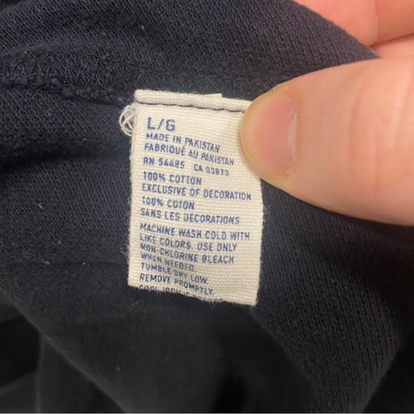 AMERICAN EAGLE Men's Polo Shirt Short Sleeve Athletic Fit NAVY BLUE RED Logo L - Picture 6 of 6